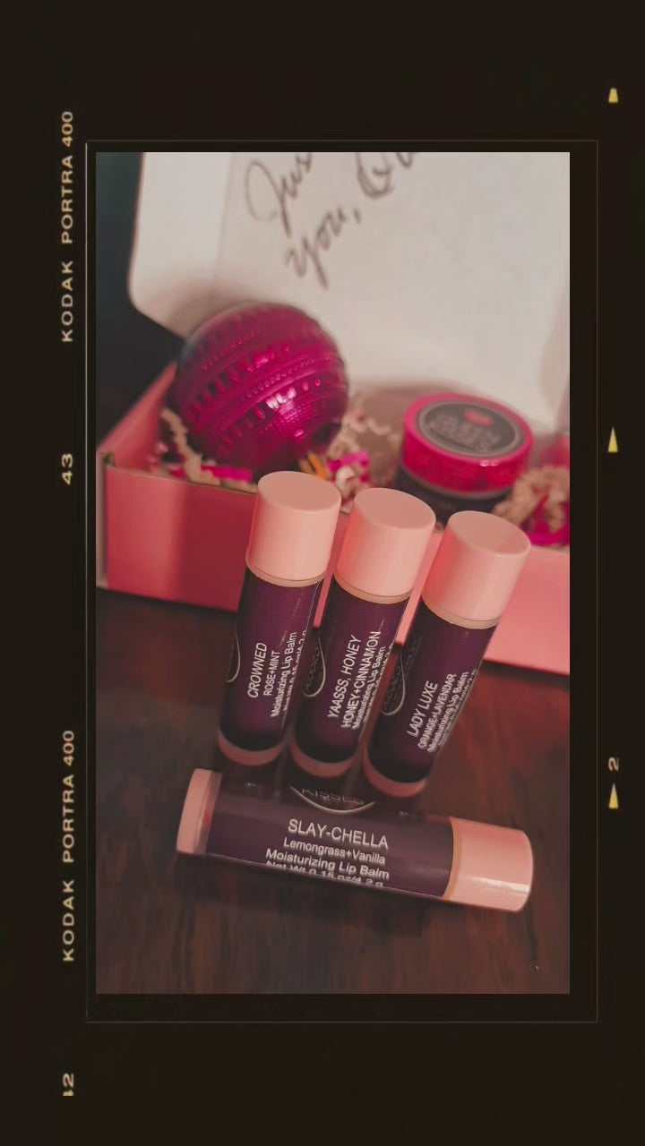 All Natural Luxury Lipbalm Sampler – Queen Kisses All Natural